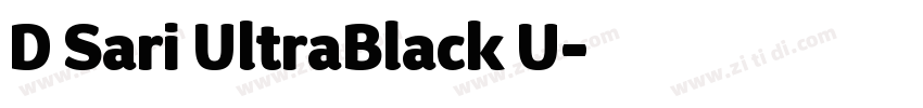 D Sari UltraBlack U字体转换